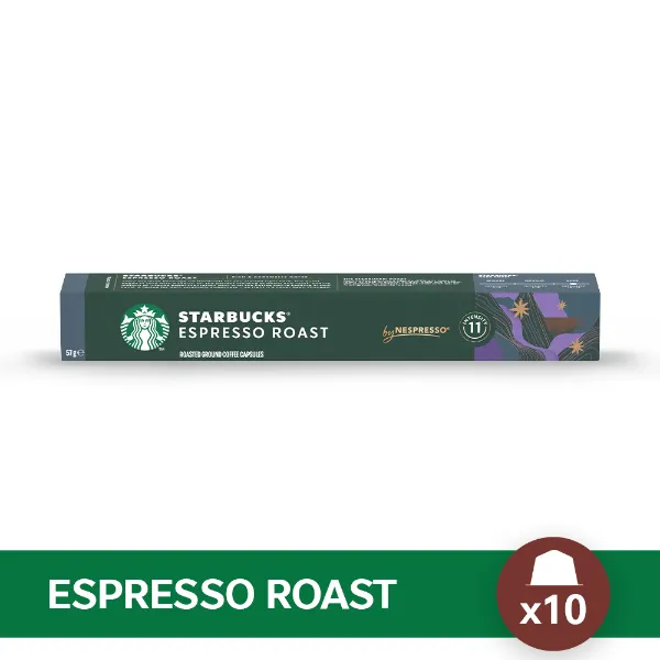 Cápsulas STARBUCKS Nespresso Espresso Roast x 10u