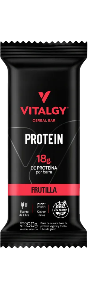 Barritas Proteicas Vitalgy Frutilla 50g