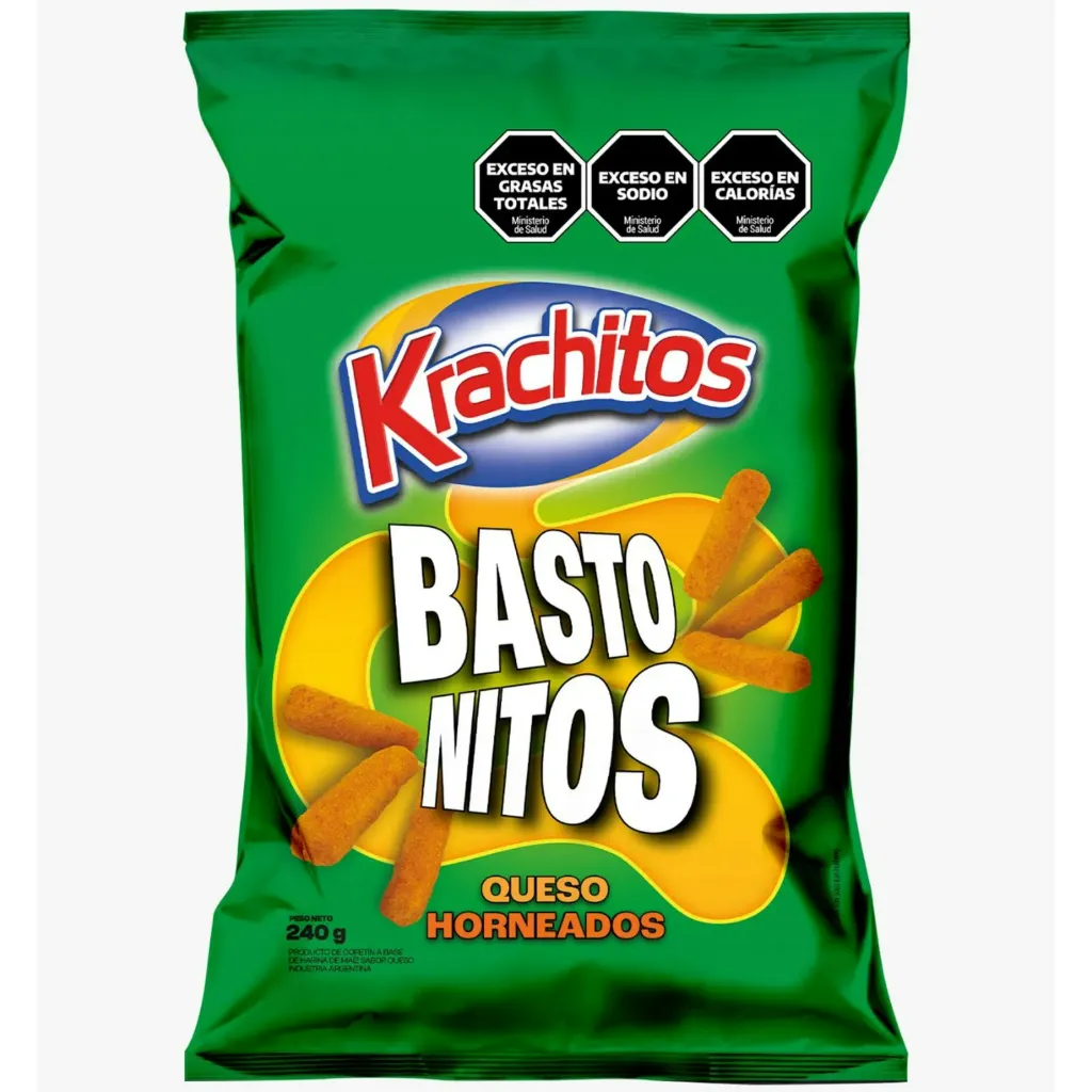 Bastonitos horneados Krachitos sabor queso 240 grs