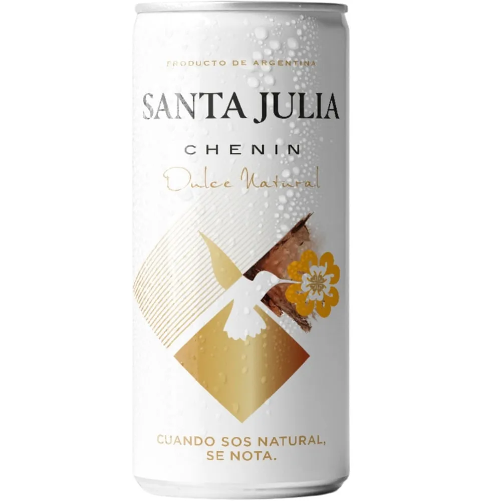 Vino blanco Chenin Dulce Santa Julia en lata 269 ml