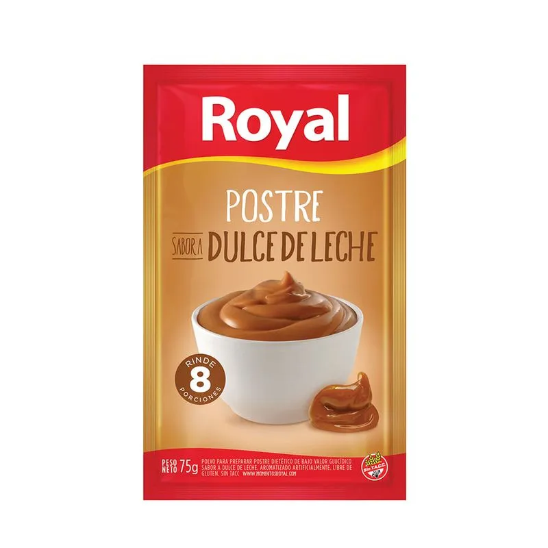 Postre de Dulce de Leche Royal 75g