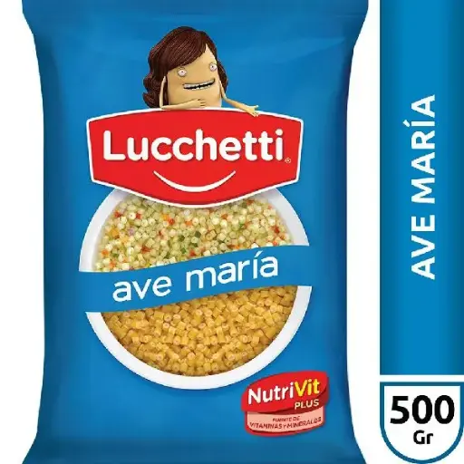 Fideos lucchetti ave maría 500grs
