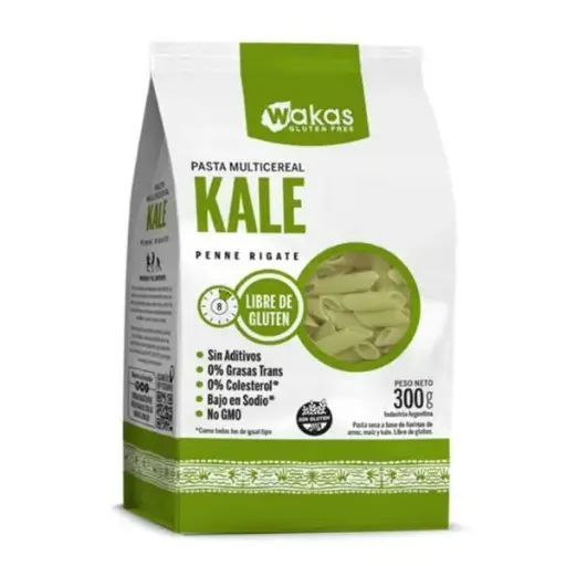 Fideos wakas penne rigati kale sin gluten 300grs
