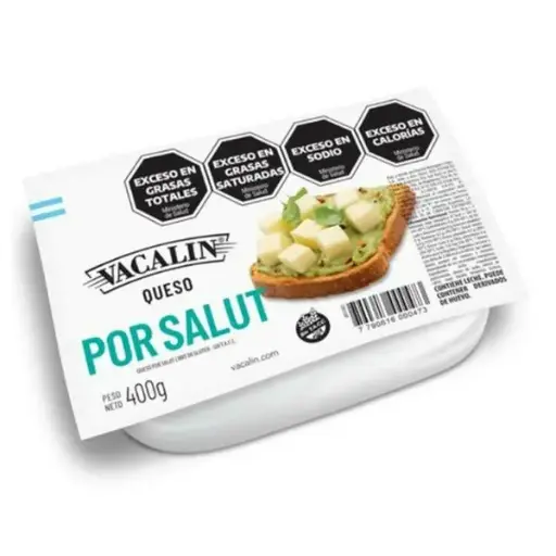 Queso por salut vacalin trozado envasado 400grs