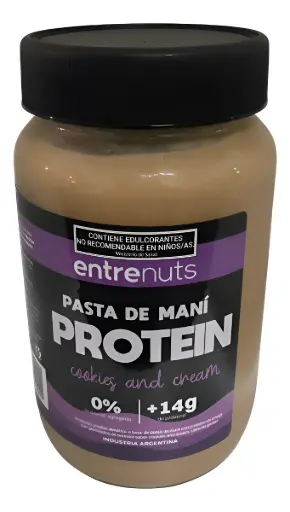 Pasta De Mani Protein Cookies Y Cream Entrenuts 370g