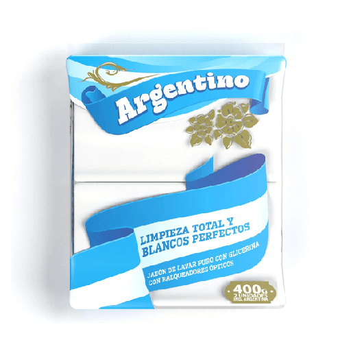 Jabón Argentino Blanco 2 x 200g