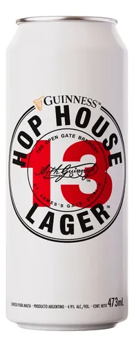 Cerveza Lager Hop House 13 Guinness 473 ml