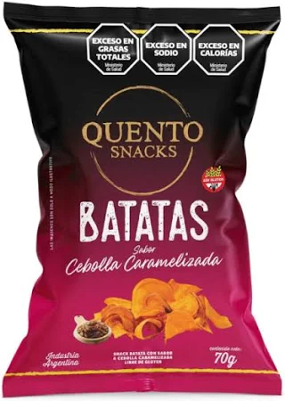 Snacks Batata Cebolla Caramelizada Quento 70 g