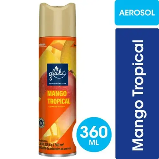 Desodorante ambiente glade mango tropical aerosol 360cm3