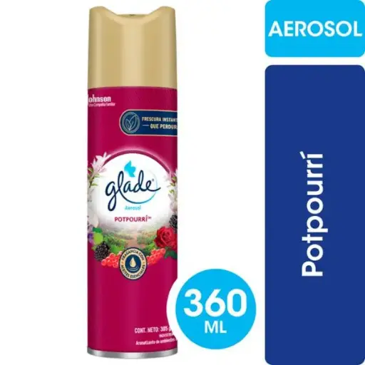 Desodorante ambiente glade potpourri aerosol 360cm3