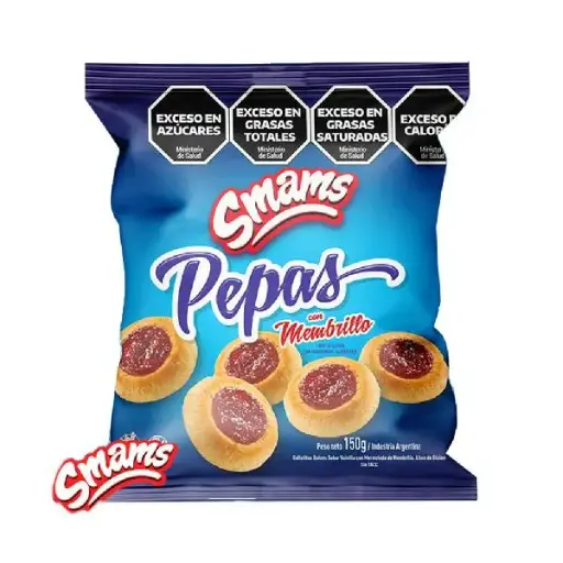 Pepas de membrillo smams sin tacc 150grs