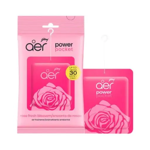 Aromatizante Ambiental Colgante Rosas Aer Power Pocket 10 g