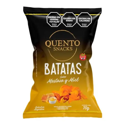 Snacks Batata Mostaza y Miel Quento 70 g