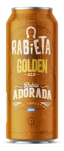 Cerveza Artesanal Golden Ale Rubia Rabieta 473 ml