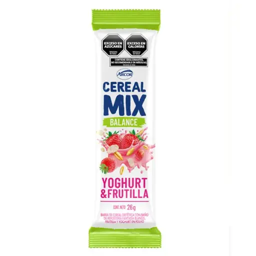 Barrita De Cereal Yoghurt Y Frutilla Cereal Mix 26g
