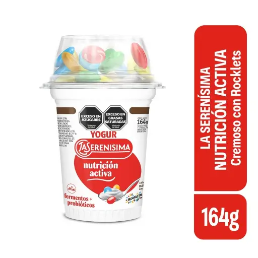 Yogur con Rocklets Nutricion Activa La Serenisima 164 g