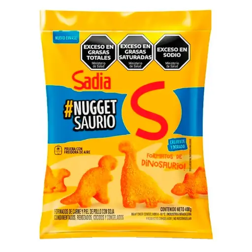Nuggets de Pollo Nuggetsaurio Sadia 400 g