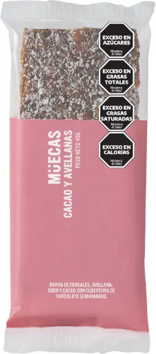 Barrita Cacao Y Avellanas Muecas 45 g