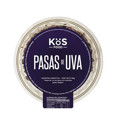 Pasas de Uva Kos Food 100g
