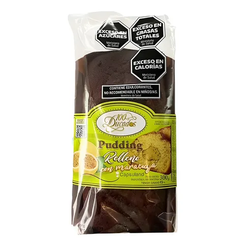 Budin Vainilla Relleno de Maracuya 100 Ducados 300 g