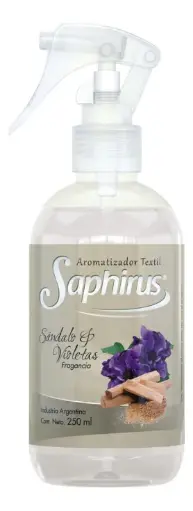 Aromatizante Textil Sandalo & Violetas Saphirus 250 ml