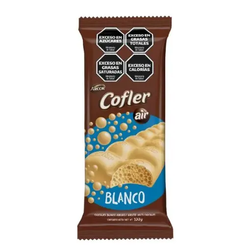Chocolate Aireado Blanco Cofler 100 g