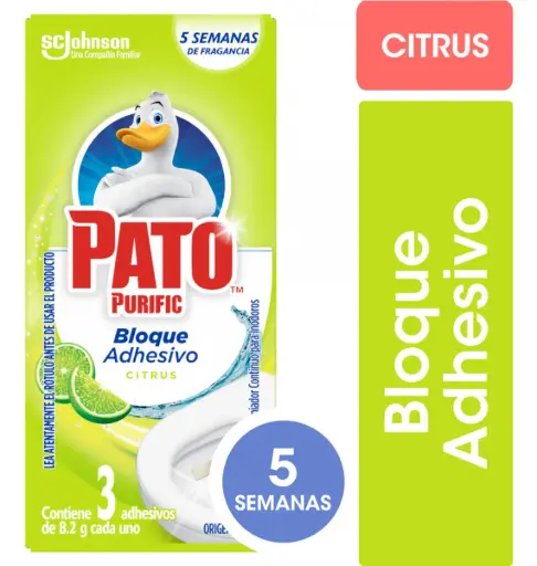 Bloques Adhesivos Para Inodoros Pack x3 Citrus Pato 24.6 g