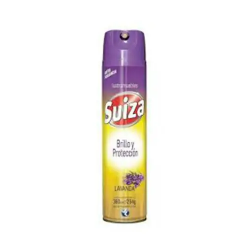 Lustramuebles en aerosol Suiza lavanda vainilla 360 grs