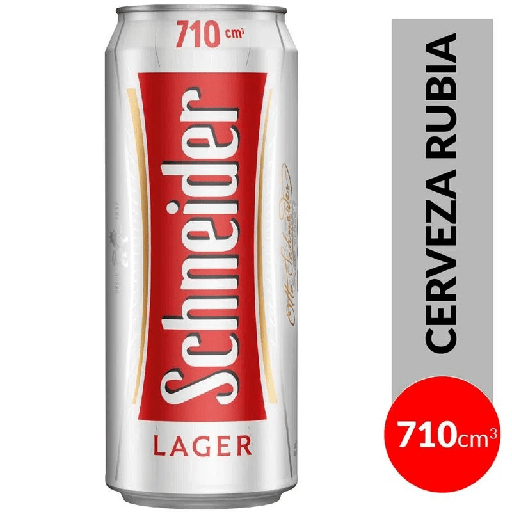 Cerveza Rubia Latón Schneider 710cc
