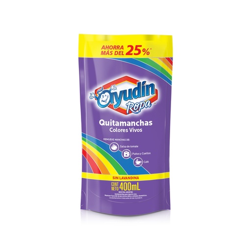 Ropa Quitamanchas Colores Vivos Ayudin 400Ml