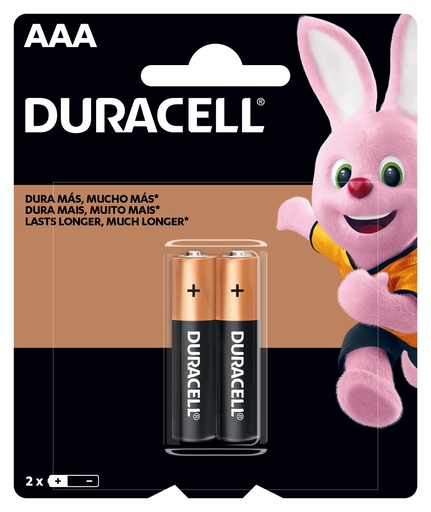 Pila Alcalina Duracell AAA 2u