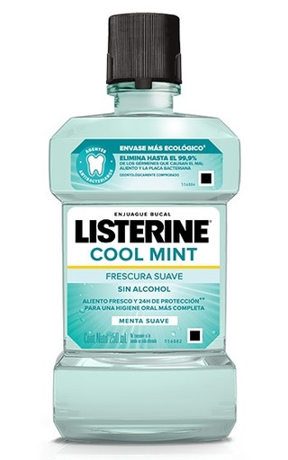 LISTERINE® COOL MINT Frescura Suave Sin Alcohol