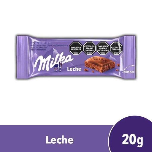 Chocolate Leche Milka 20g
