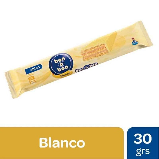 Oblea Chocolate Blanco Bon o Bon 30g