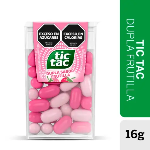 Pastillas Dupla Frutilla Tic Tac 16 Gr