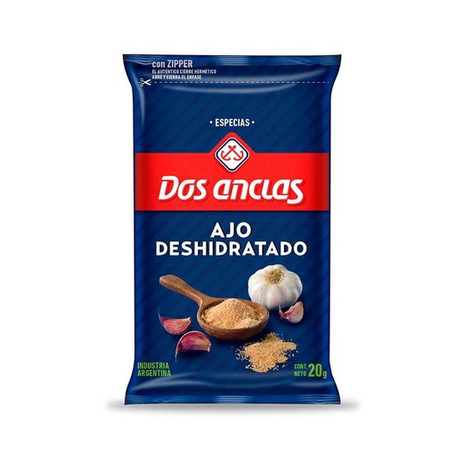 DOS ANCLAS AJO DESIDRATADO