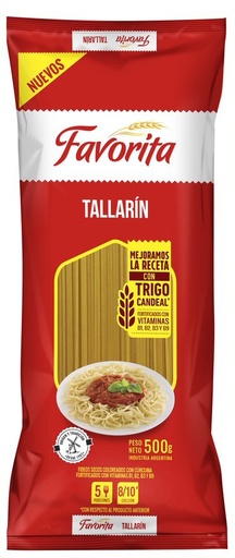 Fideos Tallarín Favorita 500g