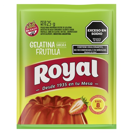 Gelatina De Frutilla Royal 25g 