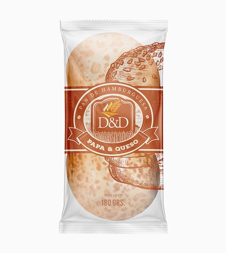 Pan De Hamburguesa Papa y Queso D&D