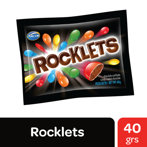 Pastillas de Chocolate Clasico Rocklets 40 g