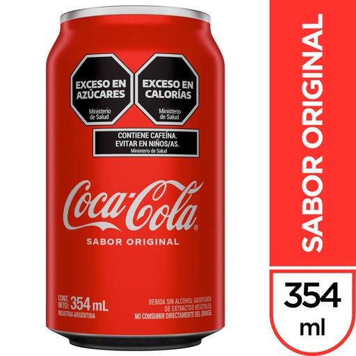 Gaseosa Lata CocaCola 354Ml