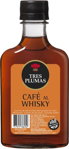 3 Plumas Café al Wisky