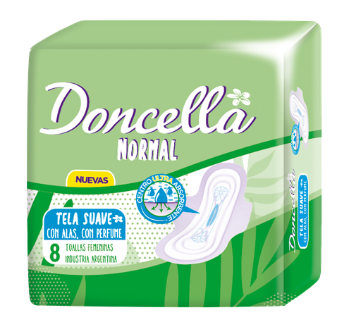 Toallitas Normal Con Perfume Doncella 8u