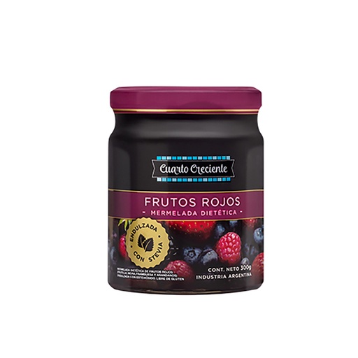 Mermelada Frutos Rojos Sin Azúcar Cuarto Creciente 280g