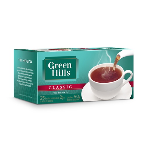 Té en saquitos Green Hills 25u