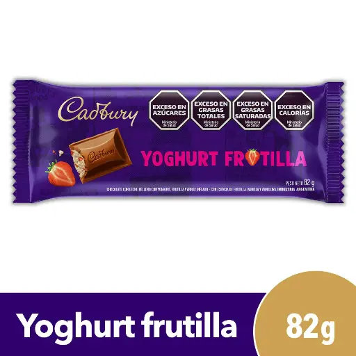 Chocolate Yoghurt Frutilla Cadbury 82g