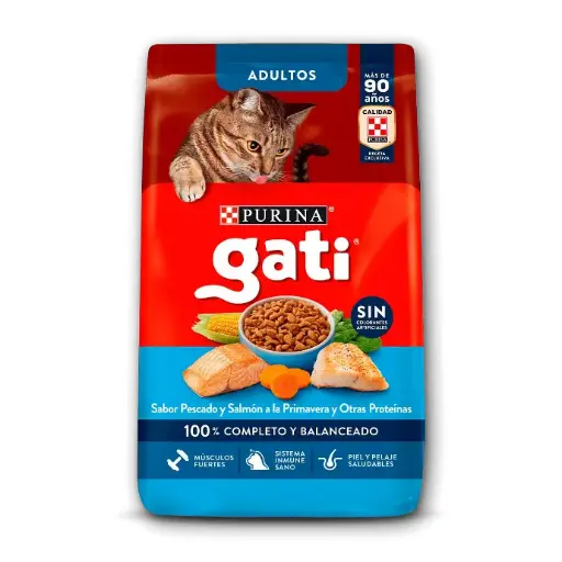 Alimento Gato Adulto Pescado y Salmón Gati 1Kg