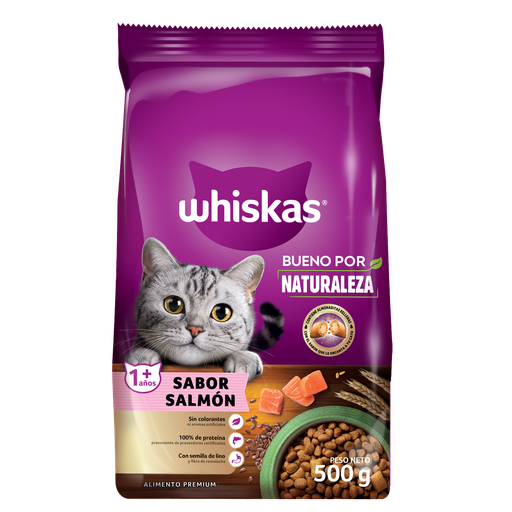 [965.39] Alimento de Salmon Whiskas 500g