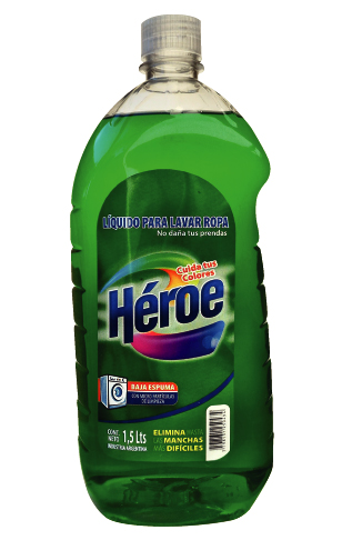 Jabón líquido héroe botella 1500cm3