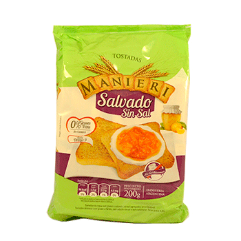 Tostadas Salvado Sin Sal Manieri